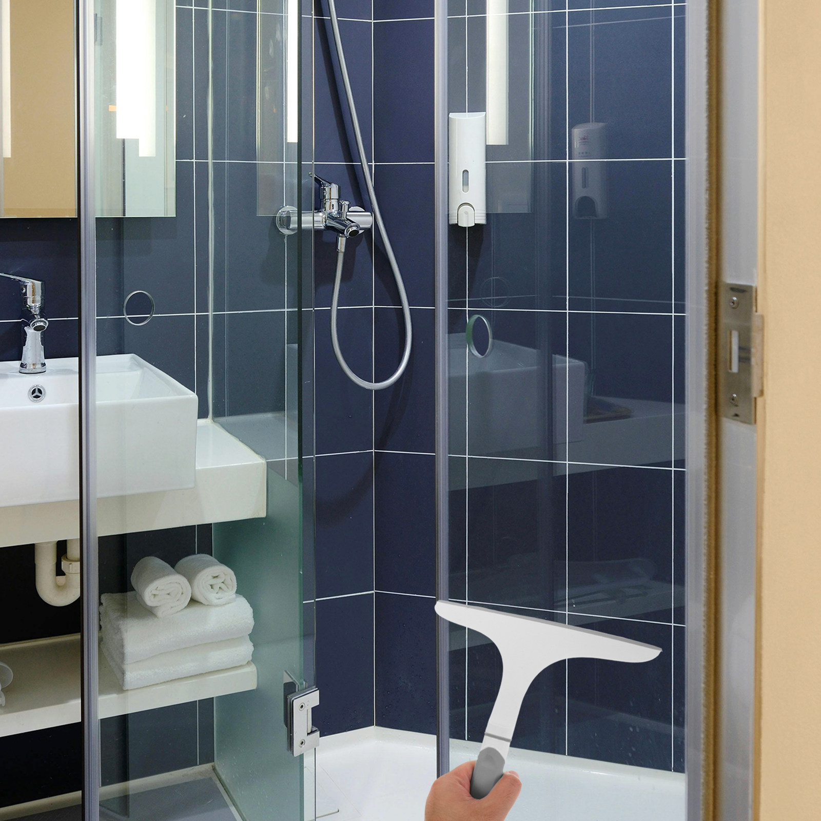 Glass Squeegee Curved Handle F - مراجعة Glass Cleaner Streak وسعره