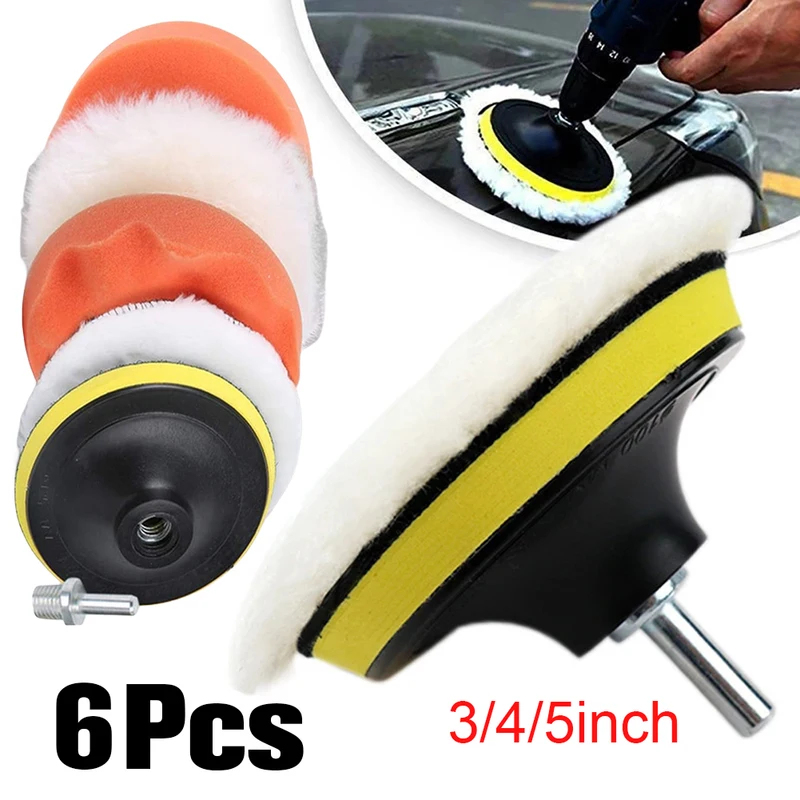 3/4/5 Inch Car Polisher Pads K - مراجعة Polish Pad Set Buffer وسعره