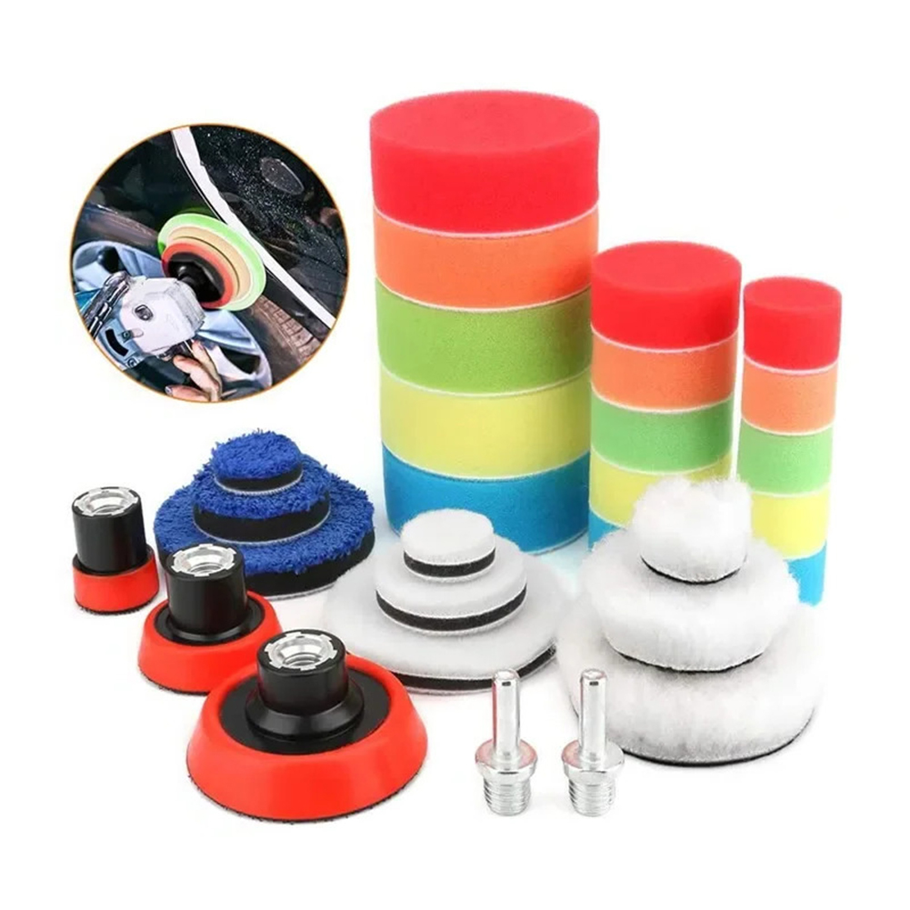 29Pcs Car Foam Drill Polishing - مراجعة Polish Pad Set Buffer وسعره
