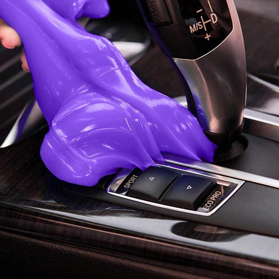 Purple Car Cleaning Gel Putty, - مراجعة Dirt Brush Interior وسعره