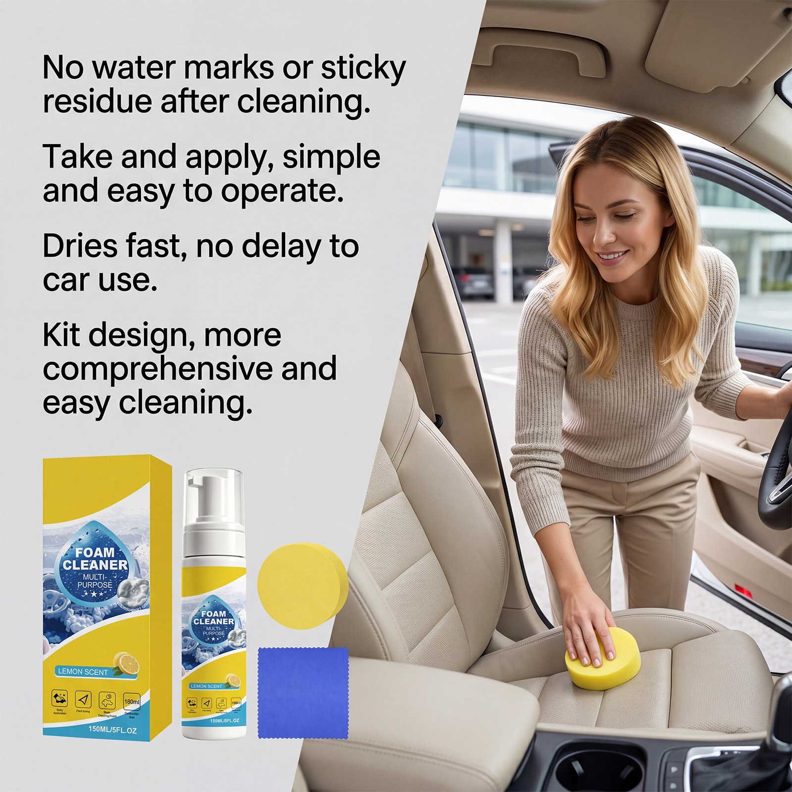 Foam Cleaner Multi-purpose Aut - مراجعة Leather Cleaner Interior وسعره
