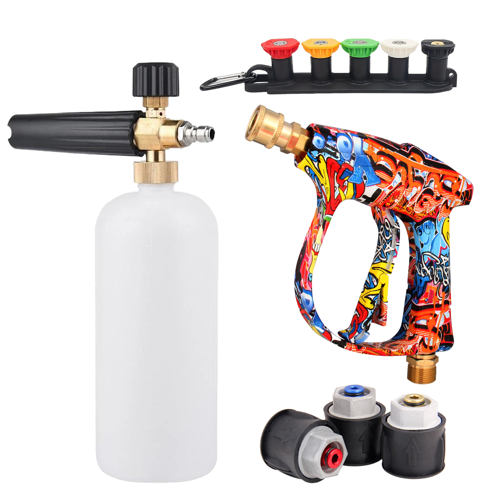 4350PSI High Pressure Water Gu - مراجعة Foam Cannon Car Wash وسعره