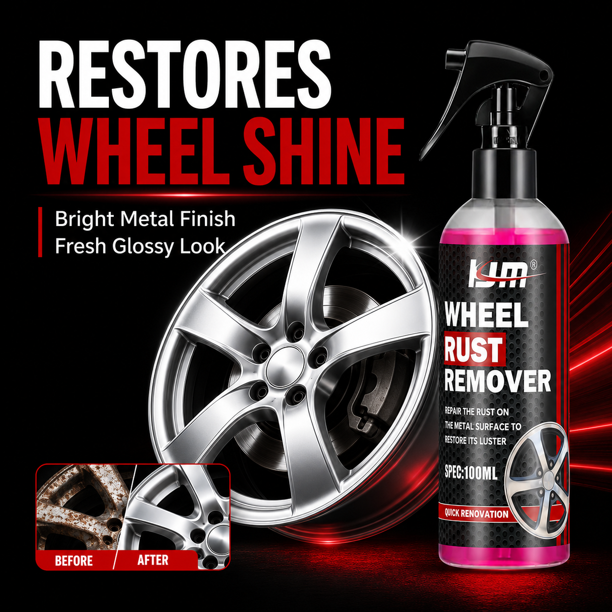 KJM Wheel Cleaner For Car Rims - مراجعة Wheel Cleaner Alloy وسعره