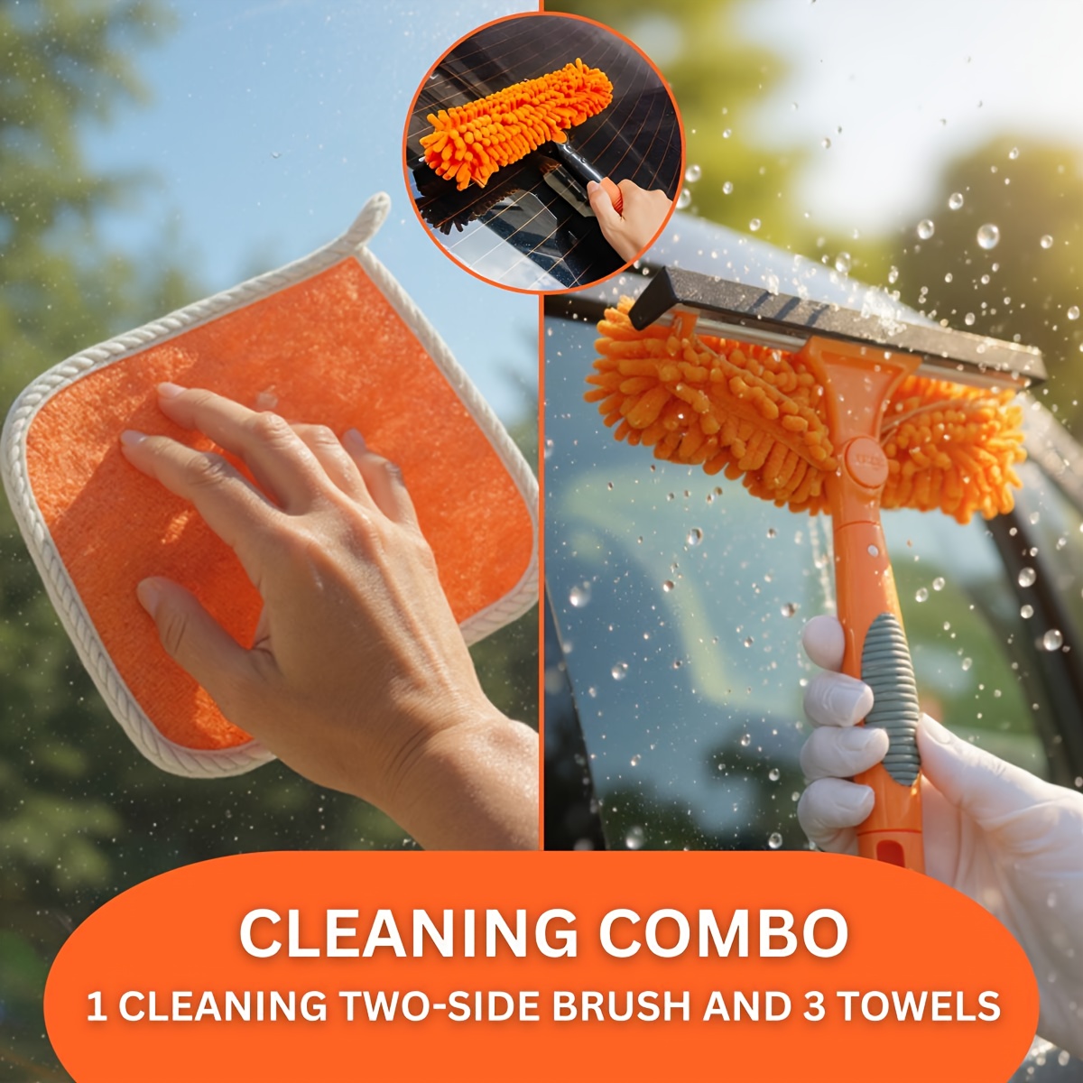 4pcs Car & Home Cleaning Kit:  - مراجعة Car Cleaning Brush وسعره