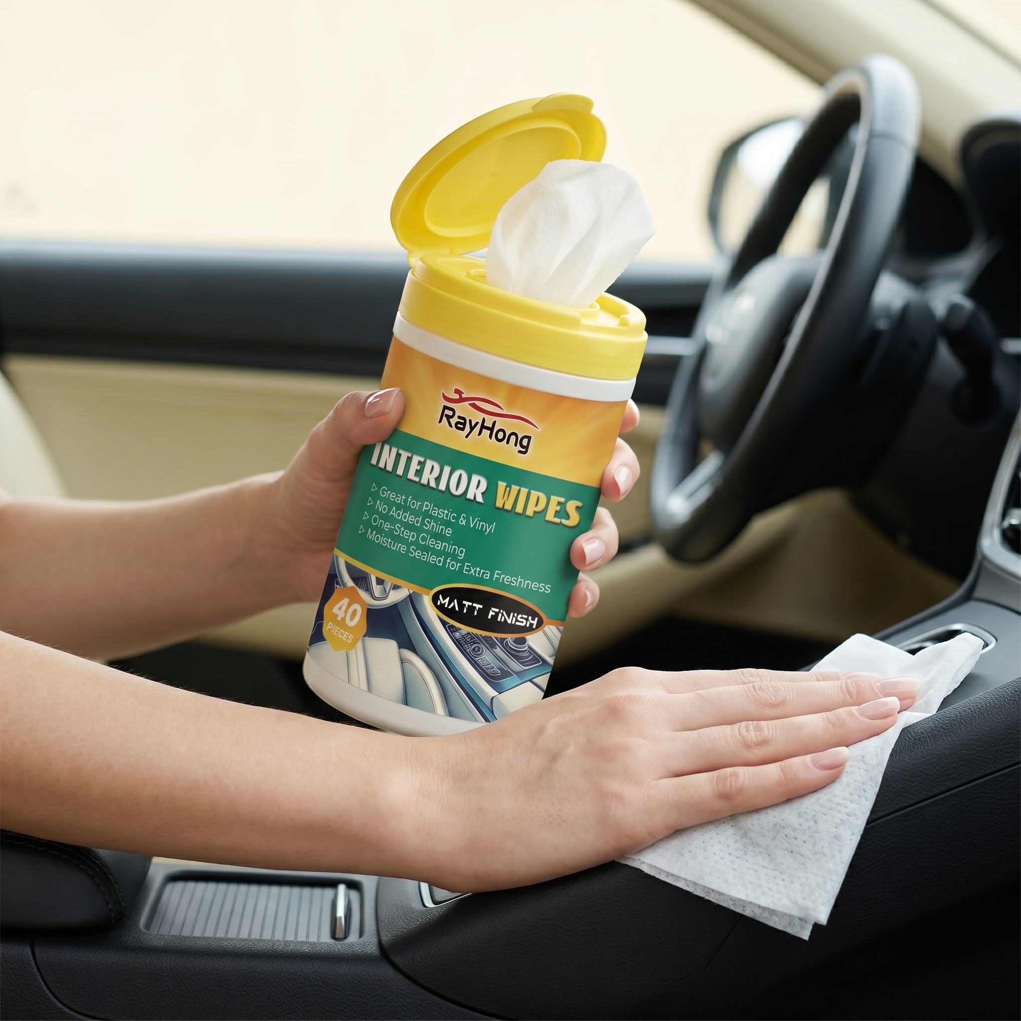 RAYHONG Car Interior Shine Wip - مراجعة Leather Cleaner Interior وسعره