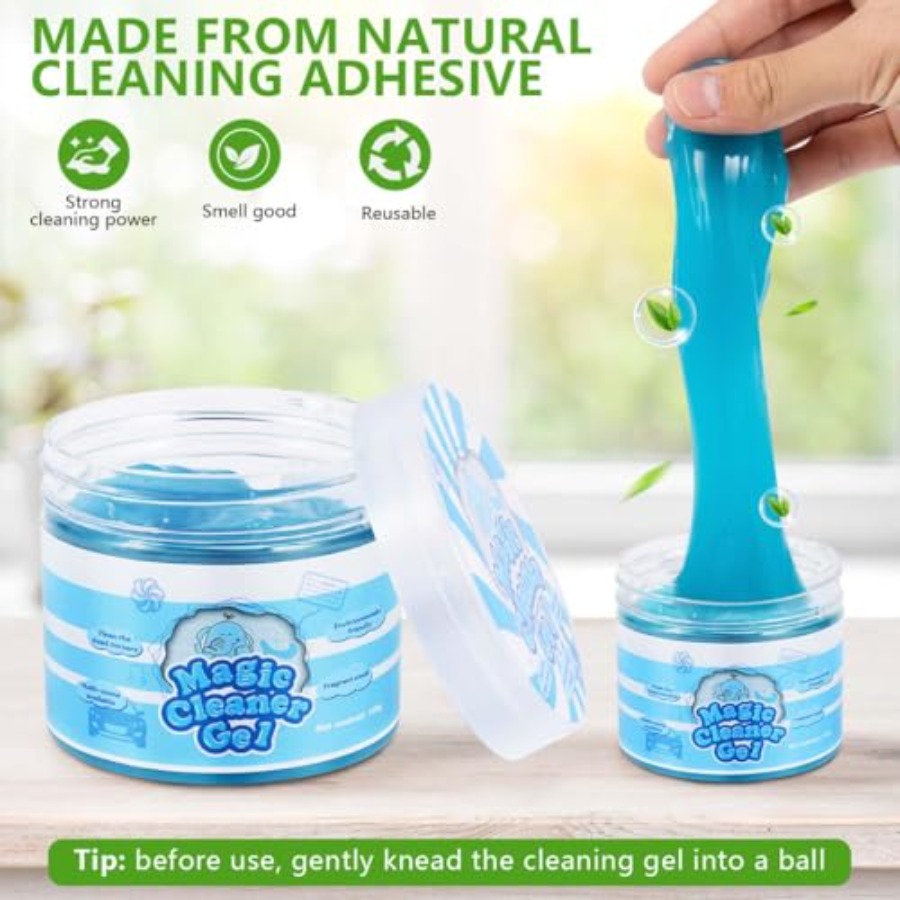 2 Pack Car Cleaning Gel Slime  - مراجعة Interior Detailing Kit وسعره