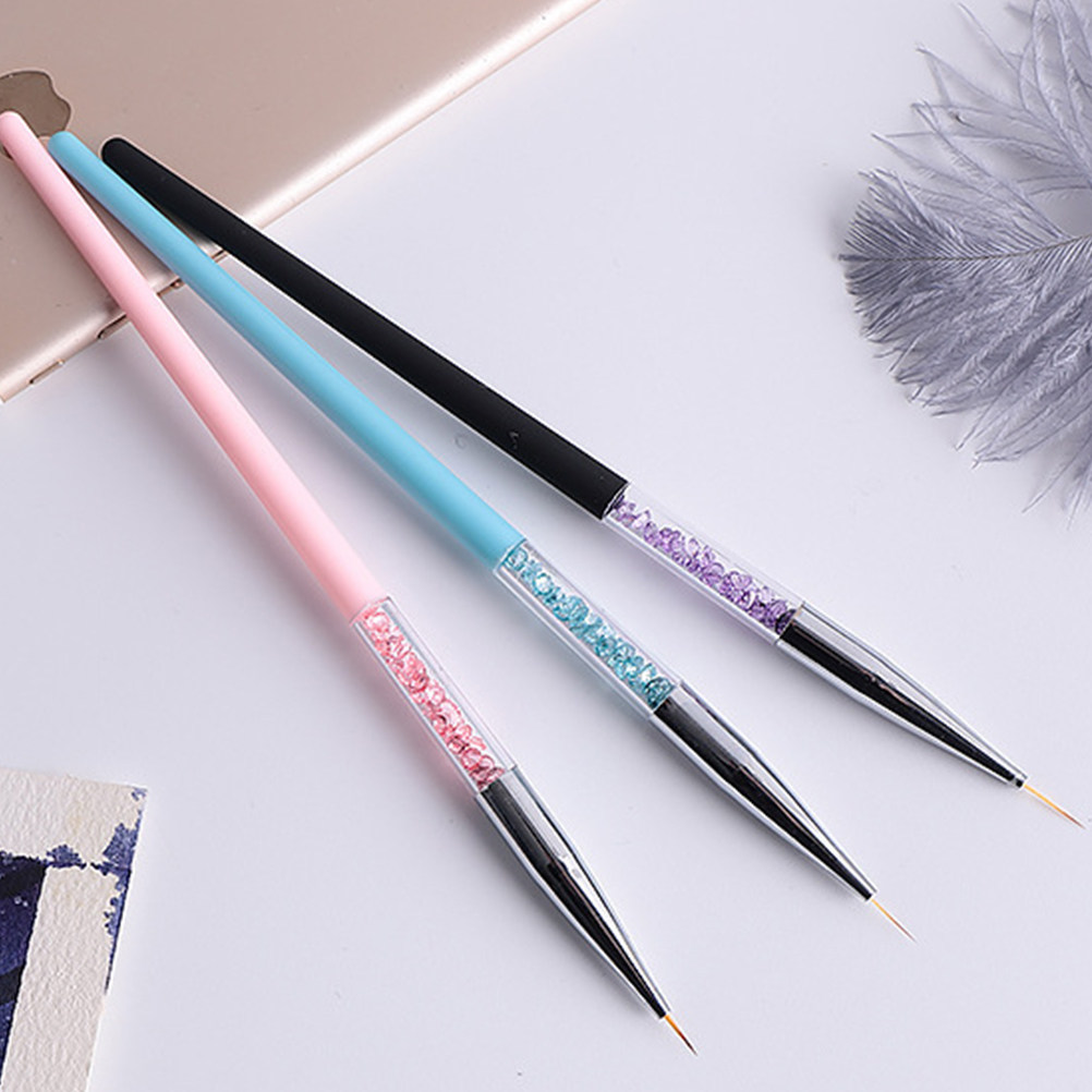 3Pcs Nail Art Pen Set Fine Tip - مراجعة Detailing Brush Set وسعره