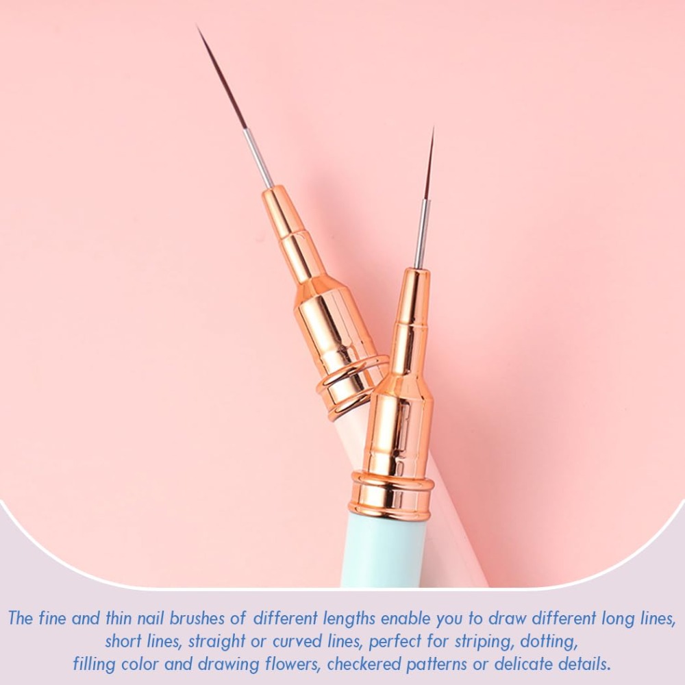 Professional Nail Art Liner Br - مراجعة Detailing Brush Set وسعره