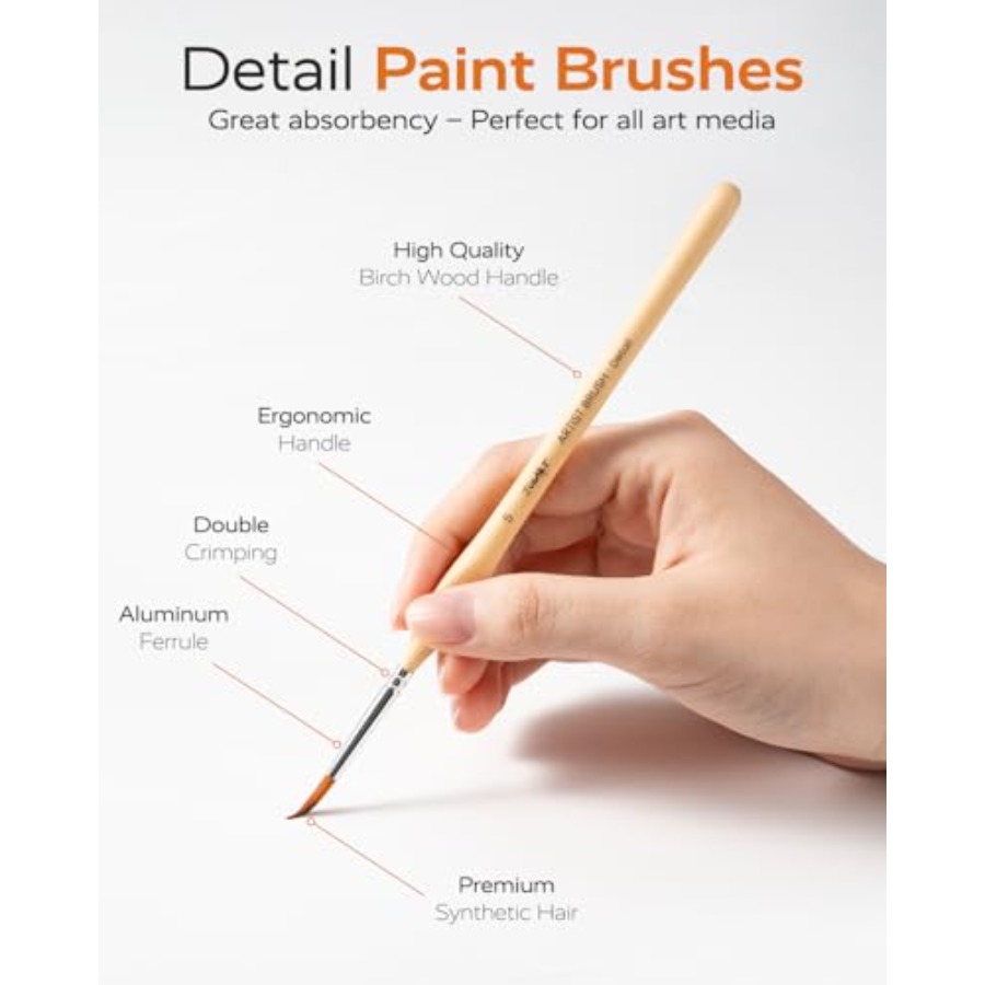 Detail Paint Brushes Set, 12 P - مراجعة Detailing Brush Set وسعره