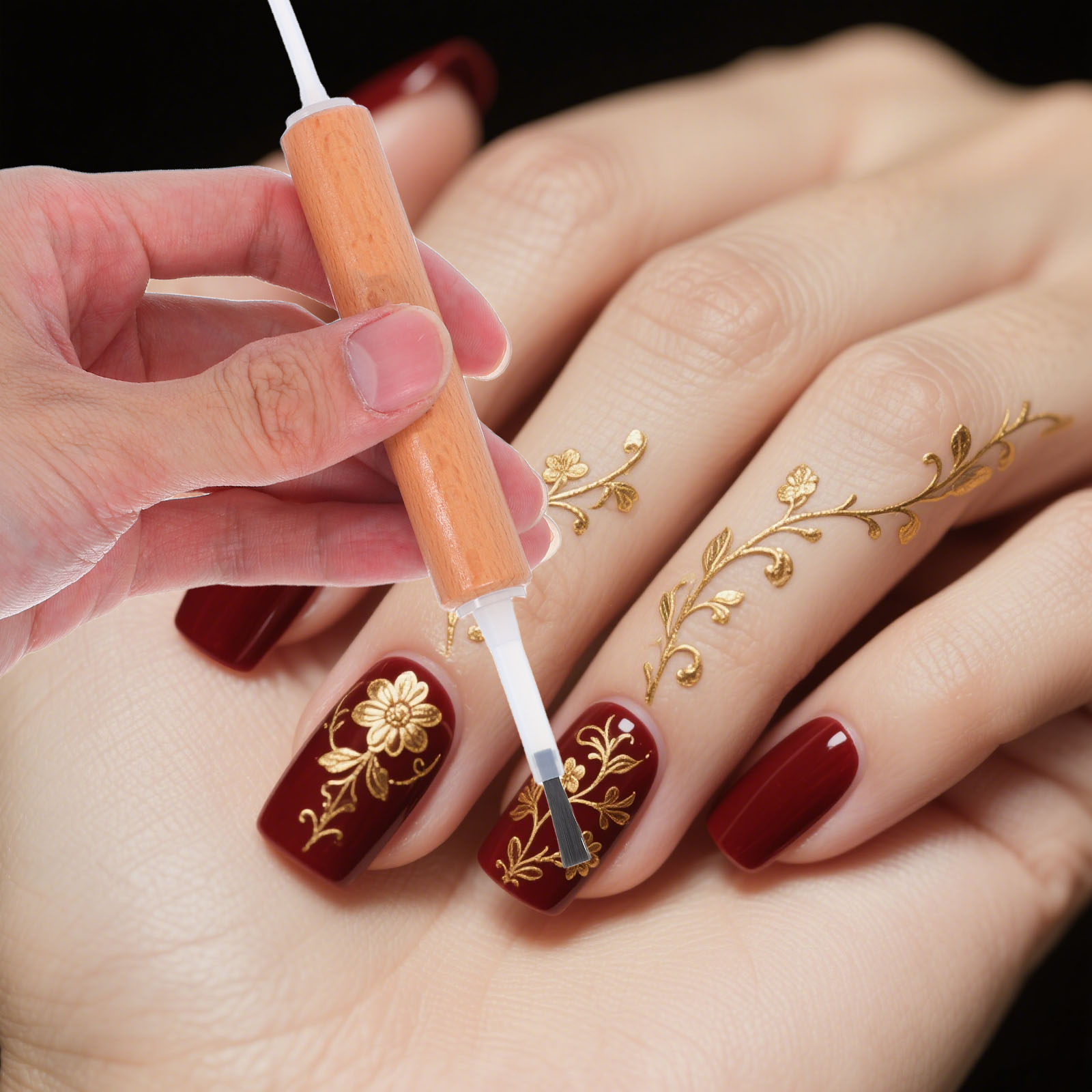 1Set Nail Art Brush Set Replac - مراجعة Detailing Brush Set وسعره