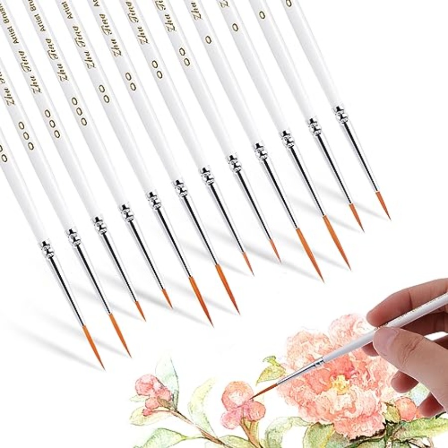 12Pcs Fine Paint Brushes, Deta - مراجعة Detailing Brush Set وسعره