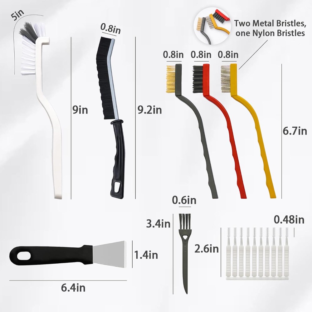 20-Piece Crevice Cleaning Brus - مراجعة Car Cleaning Brush وسعره