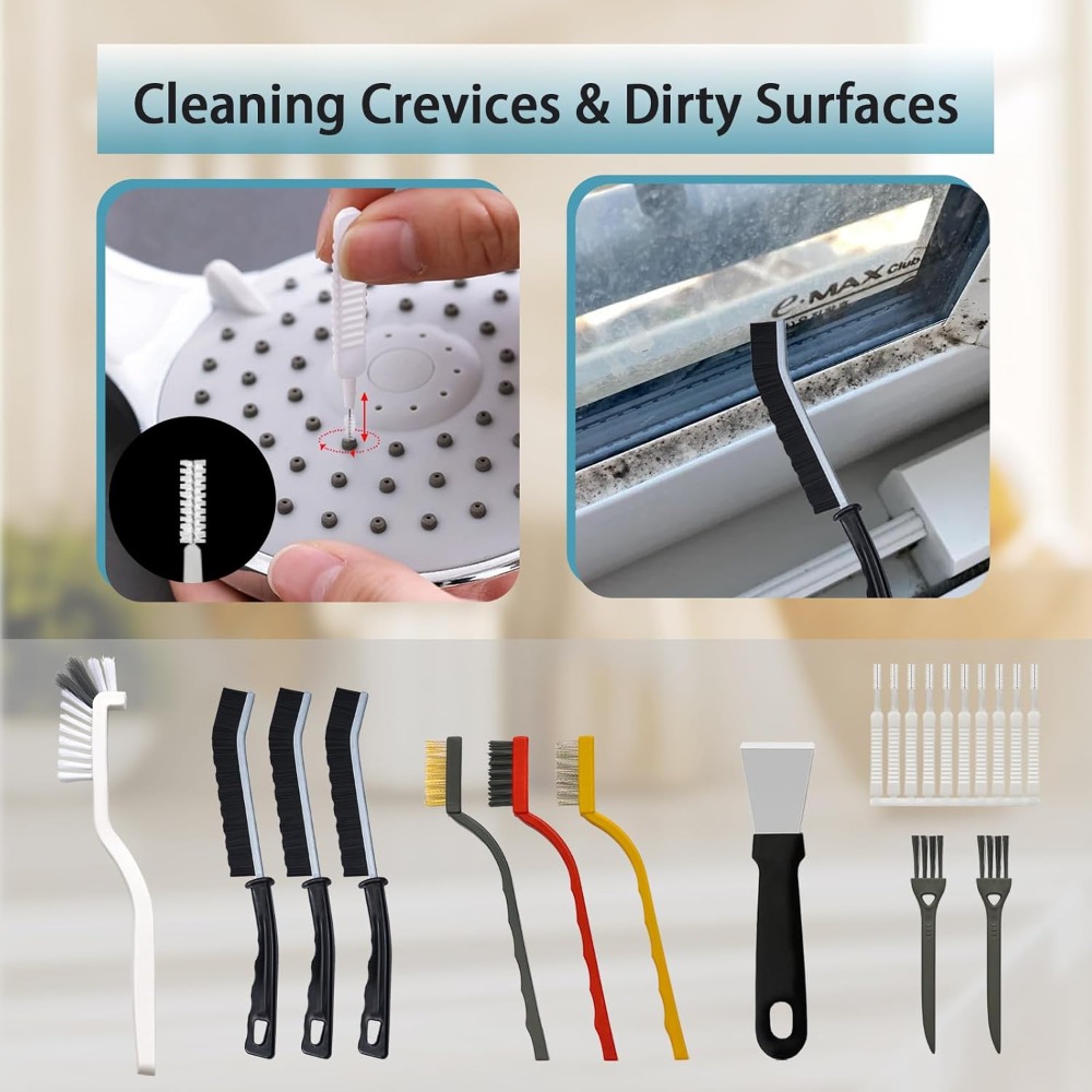20-Piece Crevice Cleaning Brus - مراجعة Car Cleaning Brush وسعره